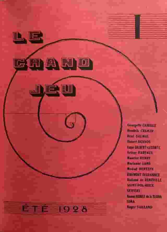 couverture de la revue Le Grand Jeu