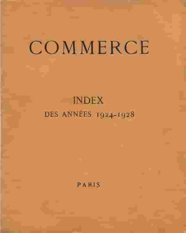 Couverture d'un exemplaire de la revue Commerce