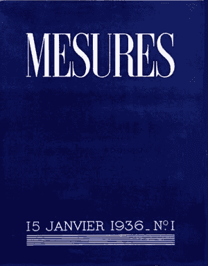 couverture de la revue mesures