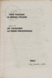 Couverture du livre Le Berger d'Écosse, de Jean Paulhan