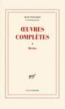 Couverture de Œuvres complètes, Tome I