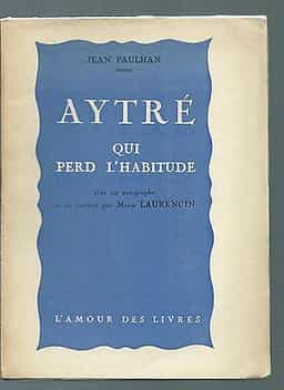 Couverture de Aytré qui perd l'habitude