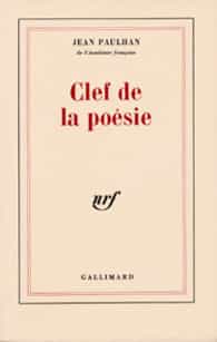 Couverture du livre Clef de la poésie, de Jean Paulhan