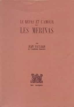 Couverture de Le repas et l'amour chez les Merinas