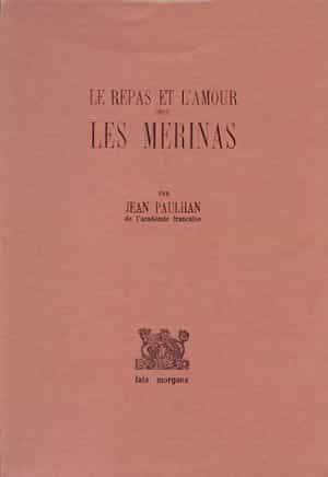 Couverture du livre Le repas et l'amour chez les Mérinas, de Jean Paulhan