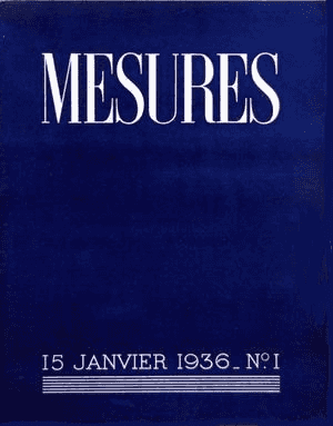 couverture de la revue mesures