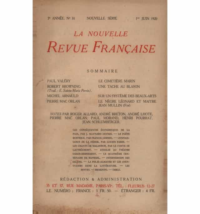 la nouvelle revue française