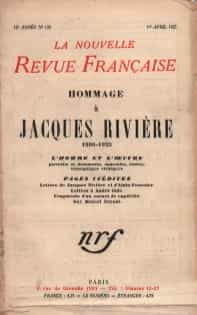 Couverture de La Nouvelle Revue Française