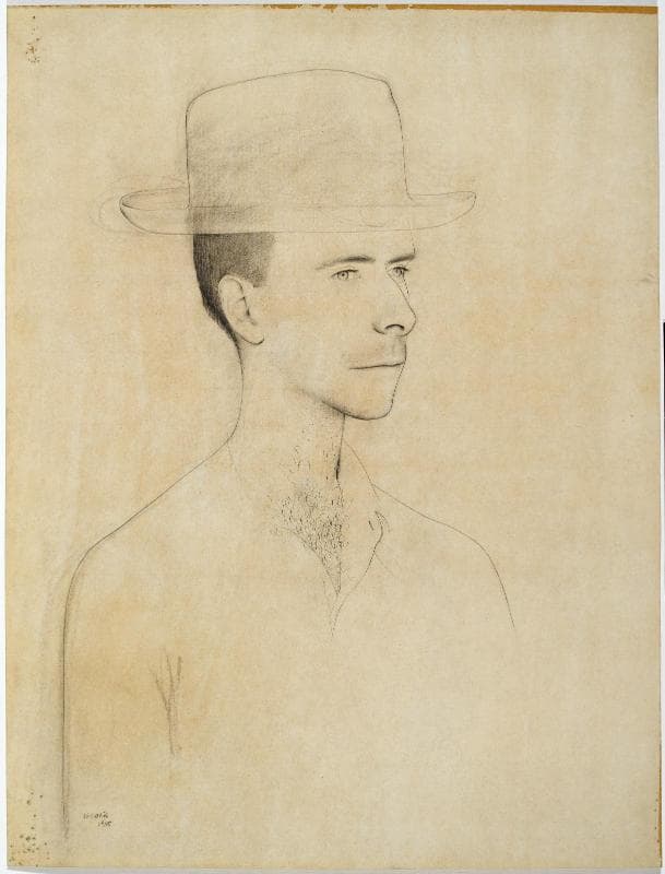 Portrait chapeauté de Berne-Joffroy, par Bigorie, 1945