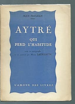 Couverture du livre Aytré qui perd l'habitude, de Jean Paulhan