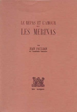 Couverture du livre Le repas et l'amour chez les Mérinas, de Jean Paulhan