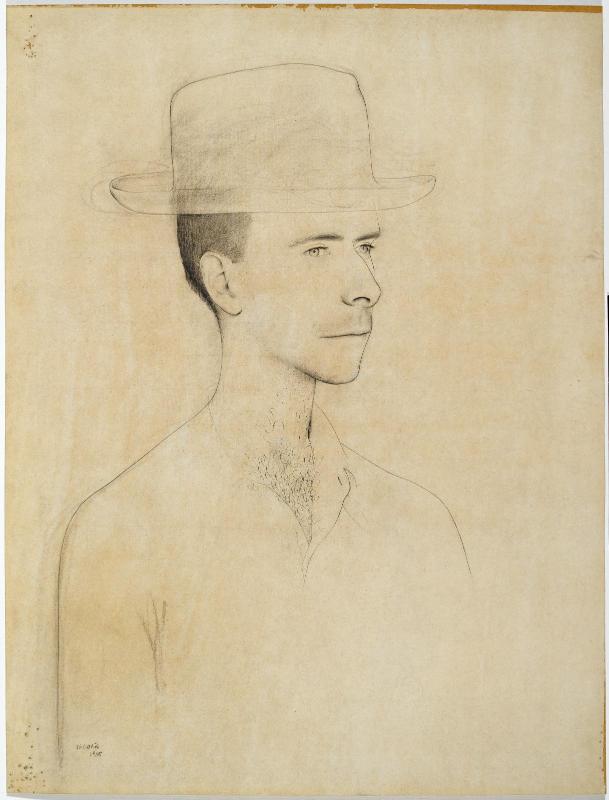 Portrait chapeauté de Berne-Joffroy, par Bigorie, 1945