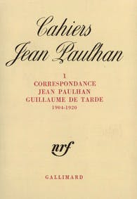 Couverture de la correspondance Jean Paulhan - Guillaume de Tarde