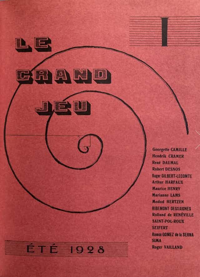couverture de la revue Le Grand Jeu