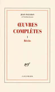 Couverture de la nouvelle édition des œuvres complètes de Jean Paulhan chez Gallimard