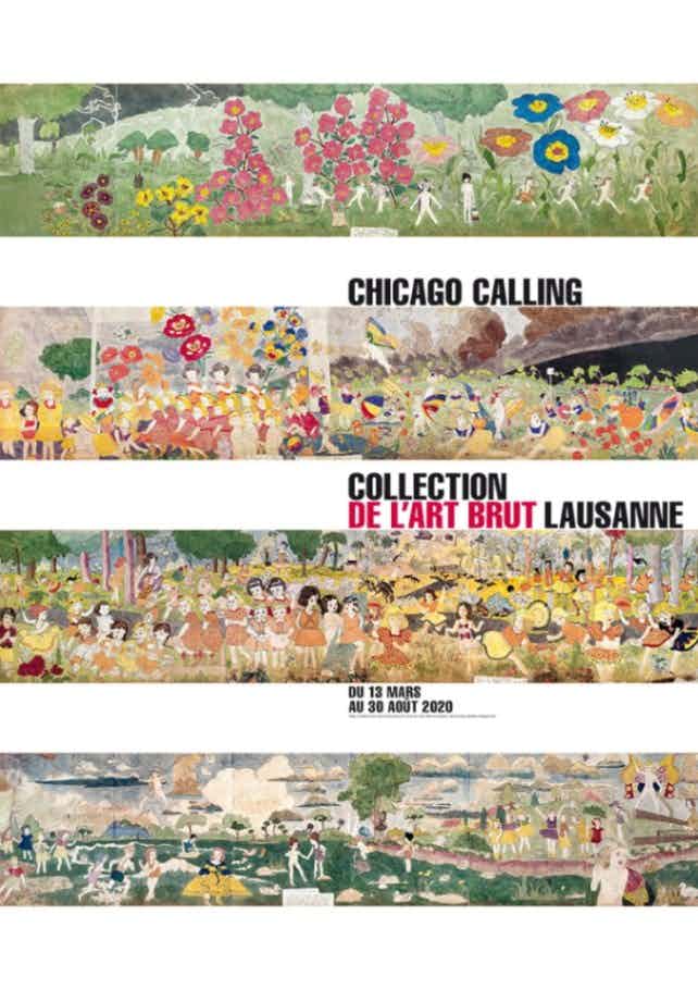 affiche de l'exposition Chicago Calling à Lausanne