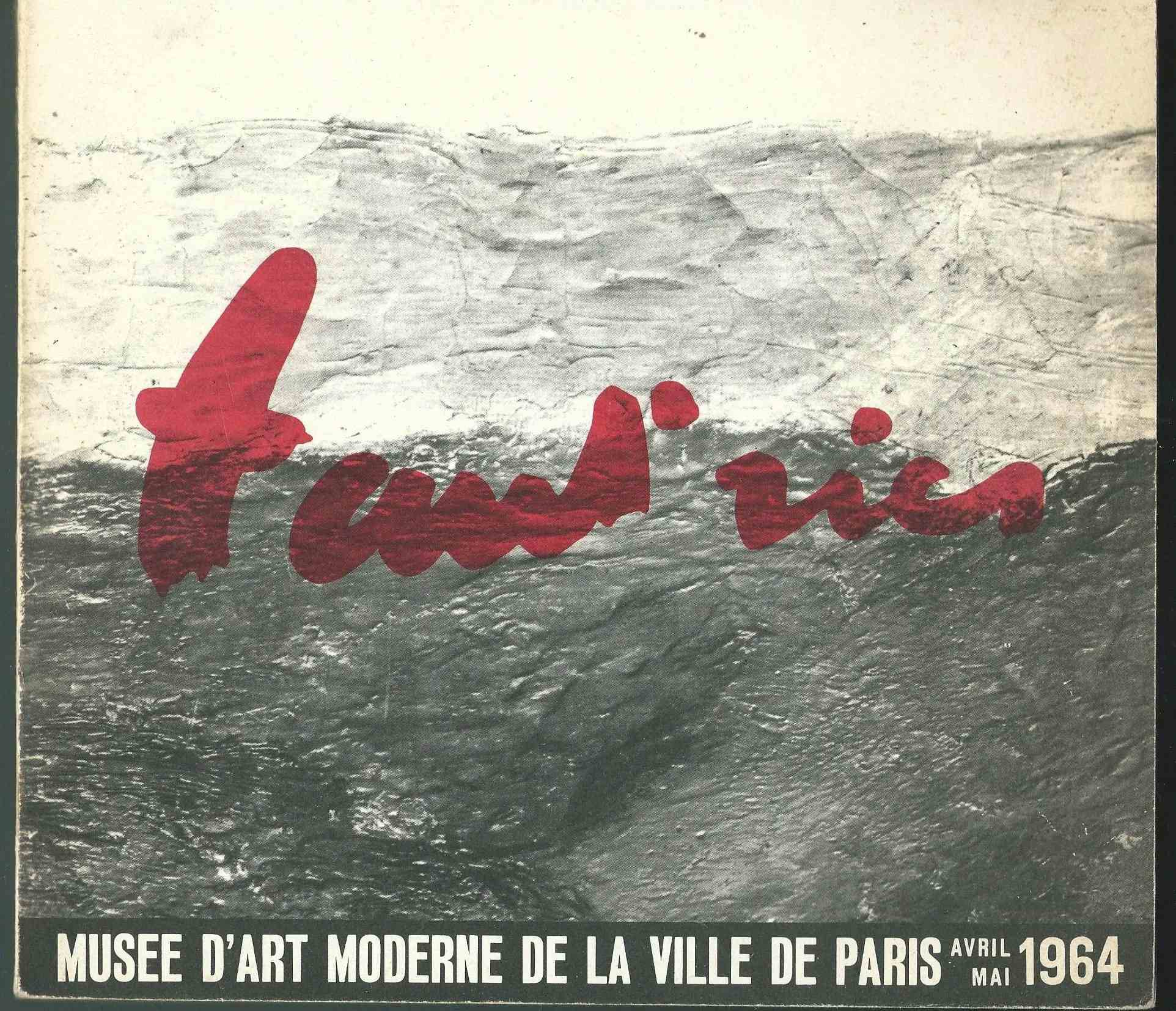 Affiche de l'exposition rétrospective sur Fautrier au Musée d'Art Moderne de la Ville de Paris en 1964