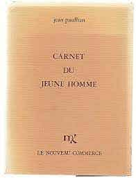 Couverture du livre Carnet du jeune homme, de Jean Paulhan