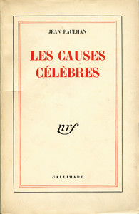 Couverture du livre Les causes célèbres, de Jean Paulhan